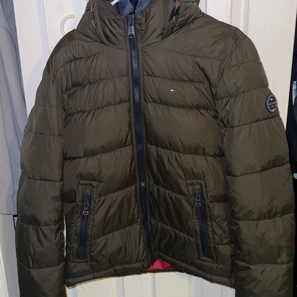 Tommy Hilfiger Red and Blue puffer Jacket